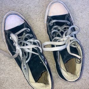 converse black high tops